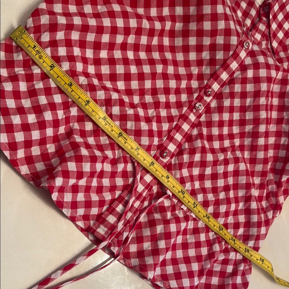 ESPRIT Vintage Gingham Peplum Top - Picture 13 of 14